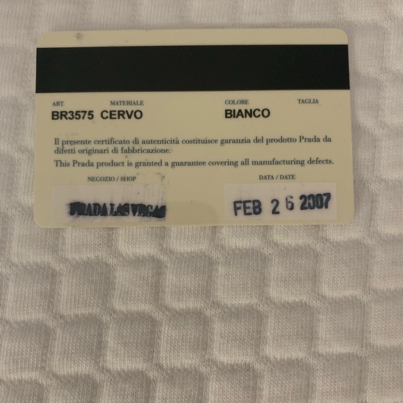 PRADA WHITE HOBO BAG BR3574 - Picture 11 of 11